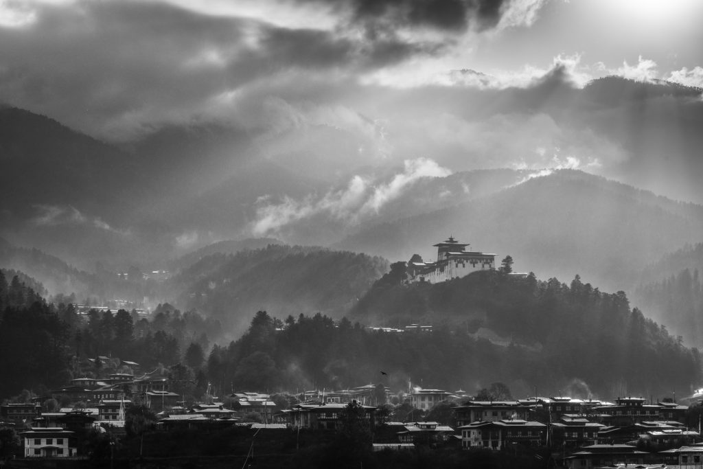 Jakar Dzong in Bumthang District, Bhutan.