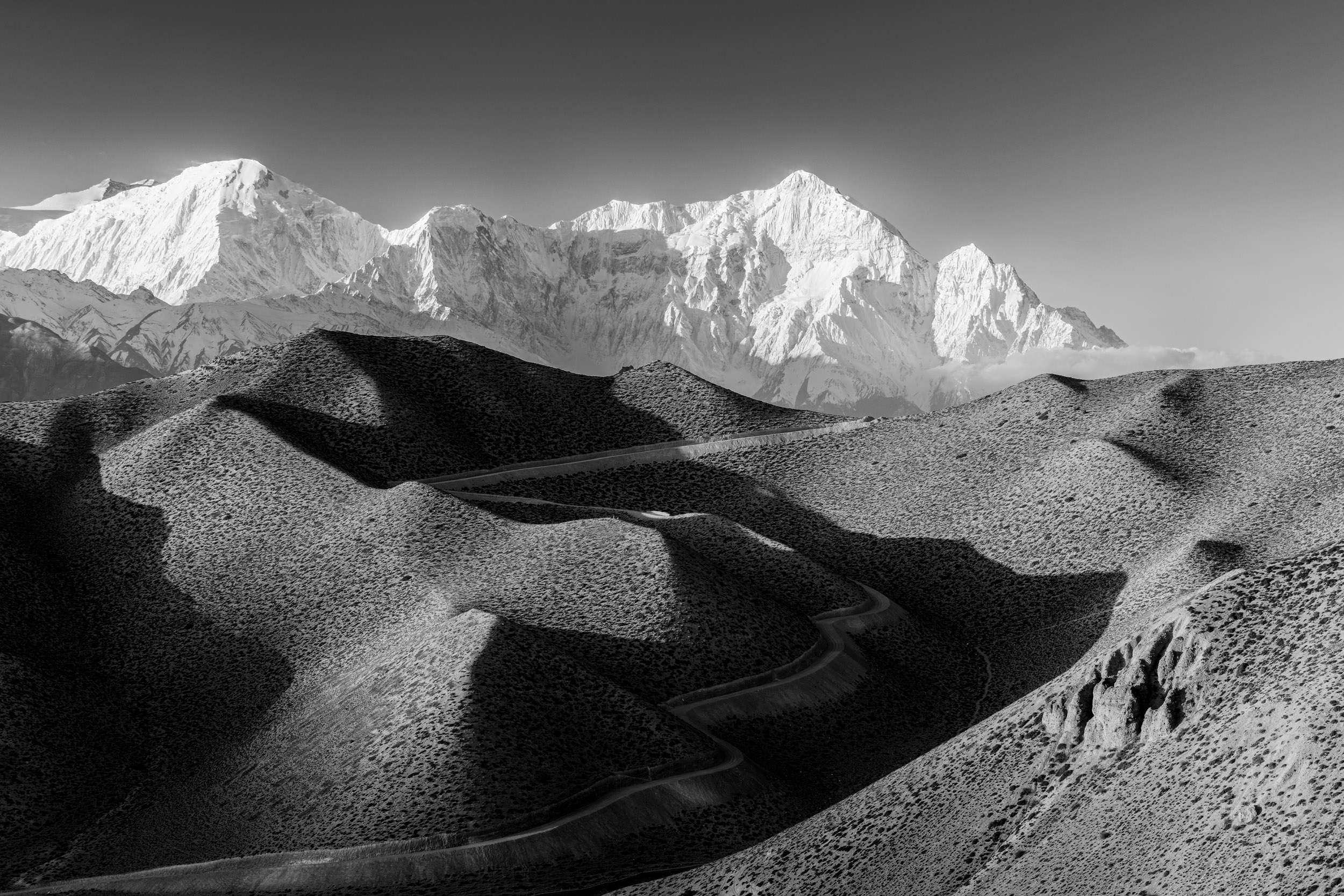 Nilgiri and the Annapurna mountain range in Nepal.