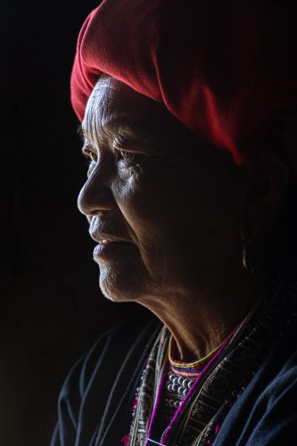 A woman from the Red Dzao minority tribe in northern Vietnam. Thought to have arrived in Vietnam in the 18th century, the Red Dzao are believed to have arrived in the country around the same time as the Hmong.